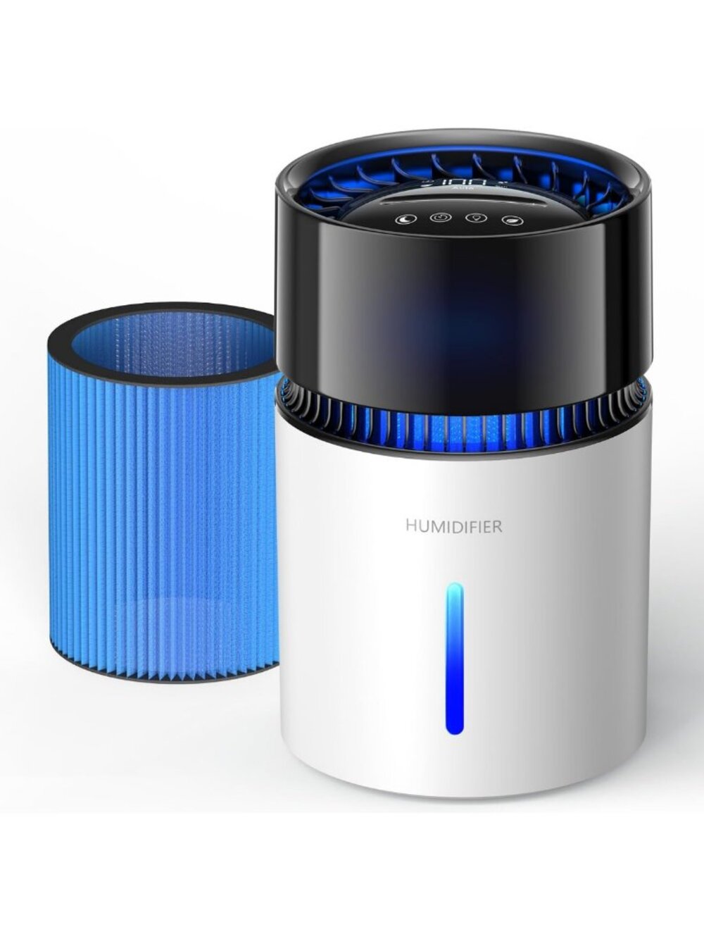 3L Mist-Free Top Fill Humidifier for Bedroom, USB Touch Control, Sleep Mode